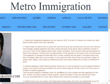 Tablet Screenshot of metroimmigration.com